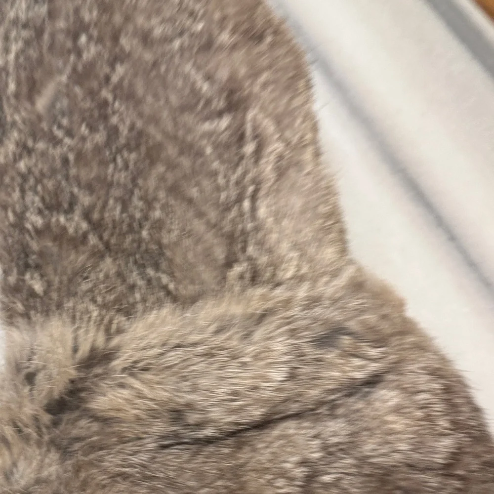 Rare Vintage Rabbit Fur Extra Long Mittens Gloves